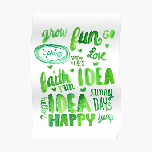 Fun In Green Poster