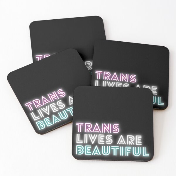Item preview, Trans Lives Are Beautiful - Neon Trans Pride designed and sold by myqueercloset.