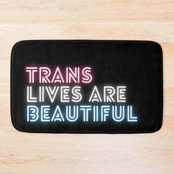 Item preview, Trans Lives Are Beautiful - Neon Trans Pride designed and sold by myqueercloset.