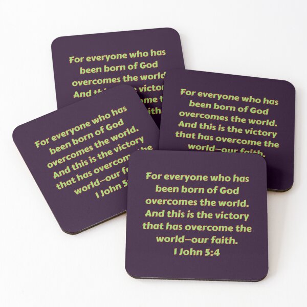Item preview, Bible Verse 1 John 5:4 designed and sold by Prayingwarrior.