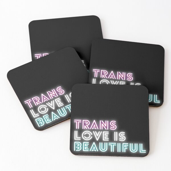 Item preview, Trans Love Is Beautiful - Neon Trans Pride designed and sold by myqueercloset.