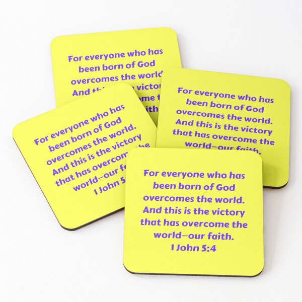 Item preview, Bible Verse 1 John 5:4 designed and sold by Prayingwarrior.