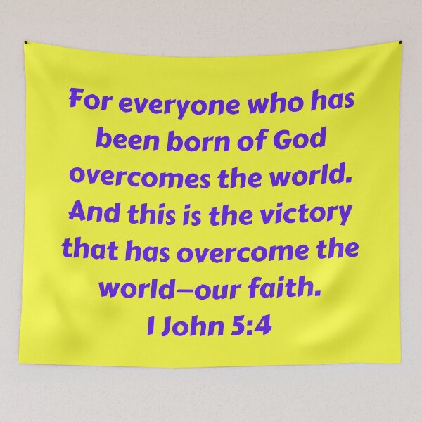 Item preview, Bible Verse 1 John 5:4 designed and sold by Prayingwarrior.