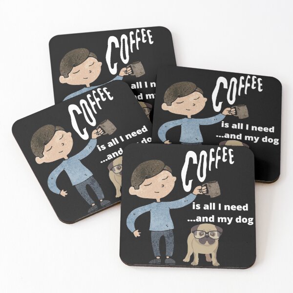 Item preview, coffee is all that i need and my dog designed and sold by heatedstitches.