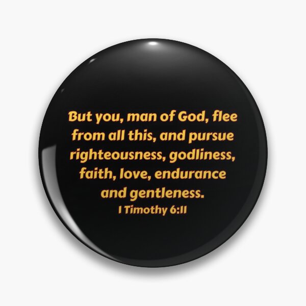 Item preview, Bible Verse 1 Timothy 6:11 designed and sold by Prayingwarrior.