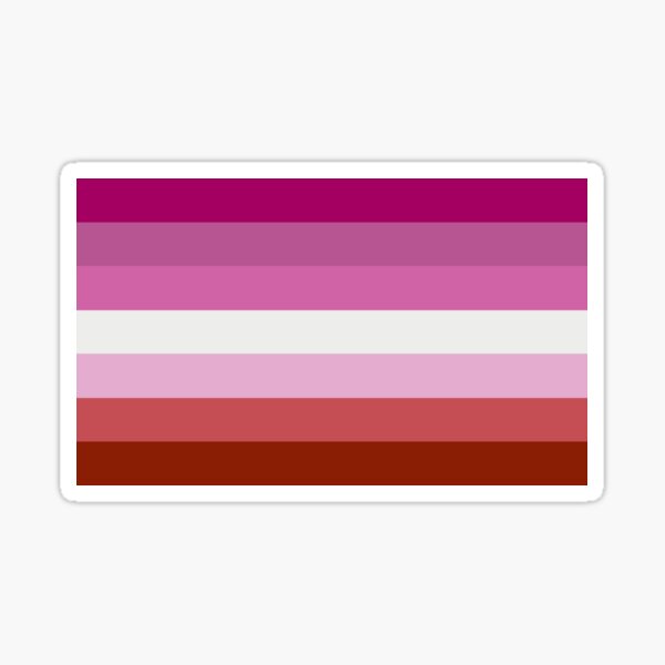 Bandera lesbiana Pegatina