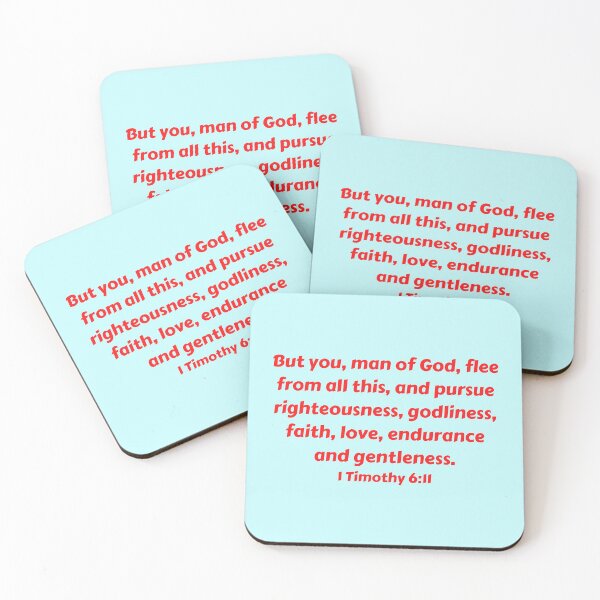Item preview, Bible Verse 1 Timothy 6:11 designed and sold by Prayingwarrior.