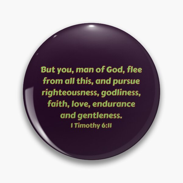 Item preview, Bible Verse 1 Timothy 6:11 designed and sold by Prayingwarrior.