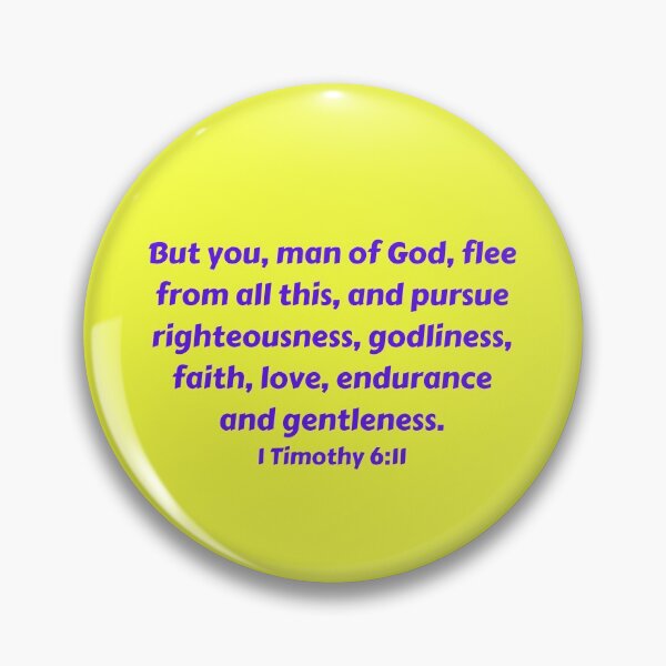 Item preview, Bible Verse 1 Timothy 6:11 designed and sold by Prayingwarrior.