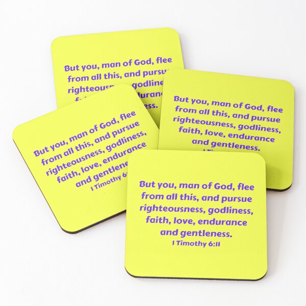 Item preview, Bible Verse 1 Timothy 6:11 designed and sold by Prayingwarrior.