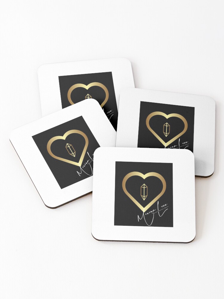 Thumbnail 1 of 5, Coasters (Set of 4), MIRIAMLOVE OFFICIAL LOGO designed and sold by IAMMIRIAMLOVE.