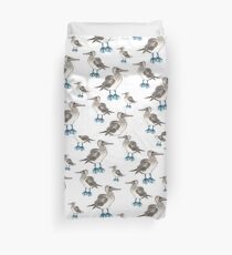 blue foot bobbie pattern Duvet Cover