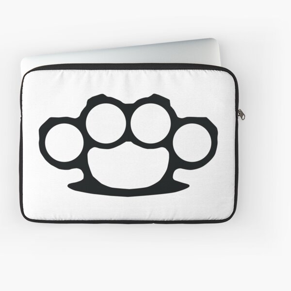 Brass Knuckles - Black on White Silhouette Art Board Print for Sale by  crossesdesign