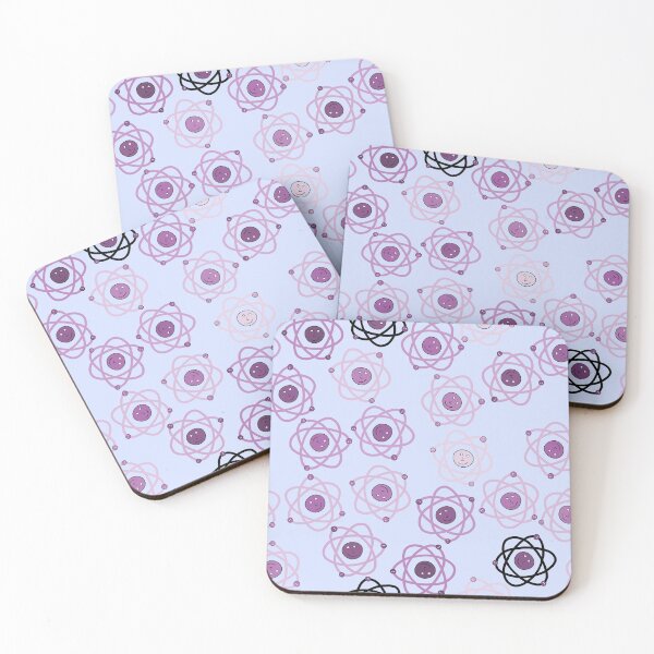 Item preview, Cute Pink Atoms in Blue designed and sold by fogoosherie.