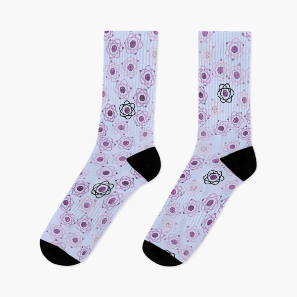Item preview, Cute Pink Atoms in Blue designed and sold by fogoosherie.