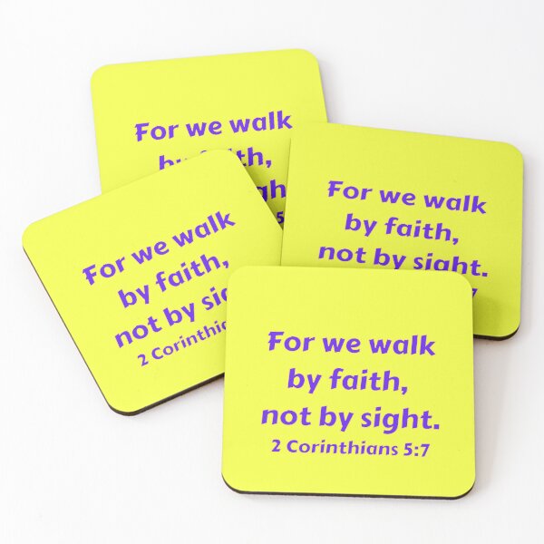 Item preview, Bible Verse 2 Corinthians 5:7 designed and sold by Prayingwarrior.