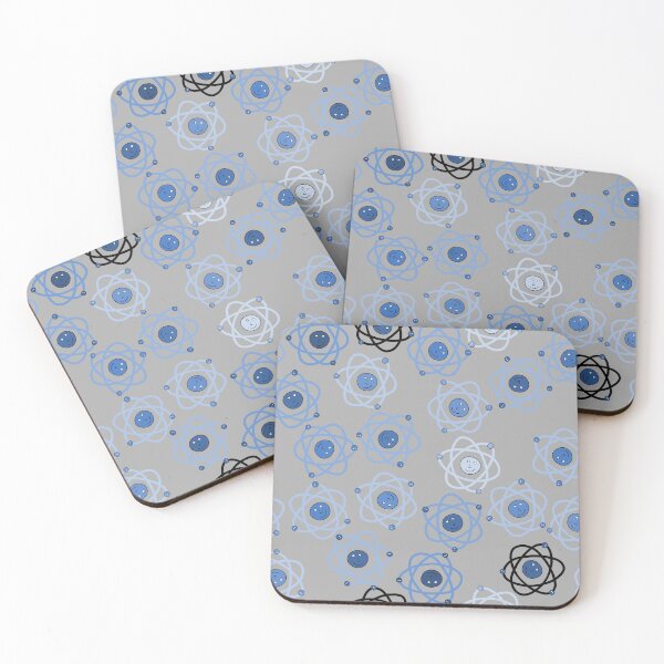 Item preview, Cute Blue Atoms on Grey designed and sold by fogoosherie.