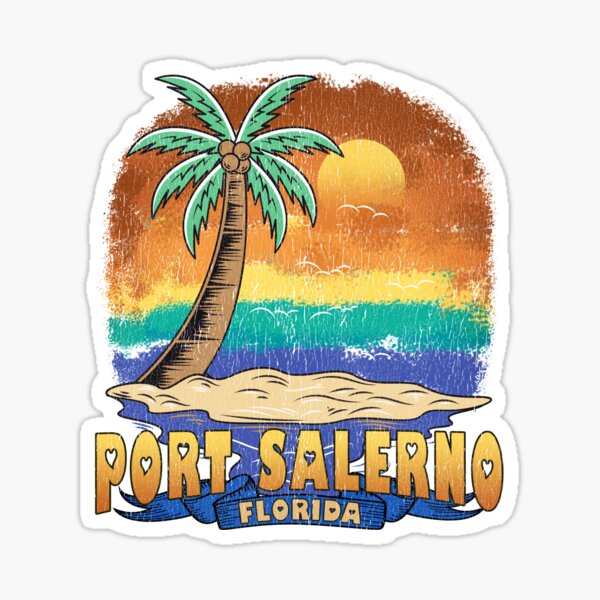 Item preview, Port Salerno Florida | Vintage Distressed Souvenir designed and sold by passion4merch.