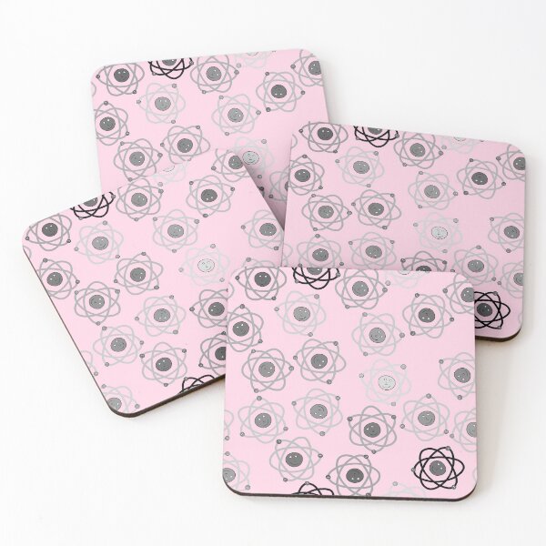 Item preview, Cute Grey Atoms on Pink designed and sold by fogoosherie.