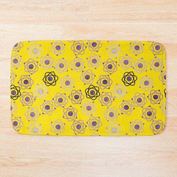 Item preview, Cute Purple Atoms on Yellow designed and sold by fogoosherie.