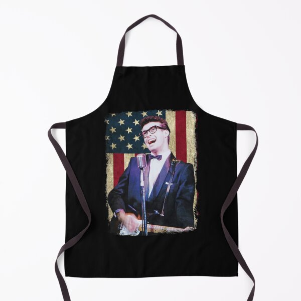 Item preview, Vintage American Flag Buddy Holly Legend designed and sold by RubyHills.