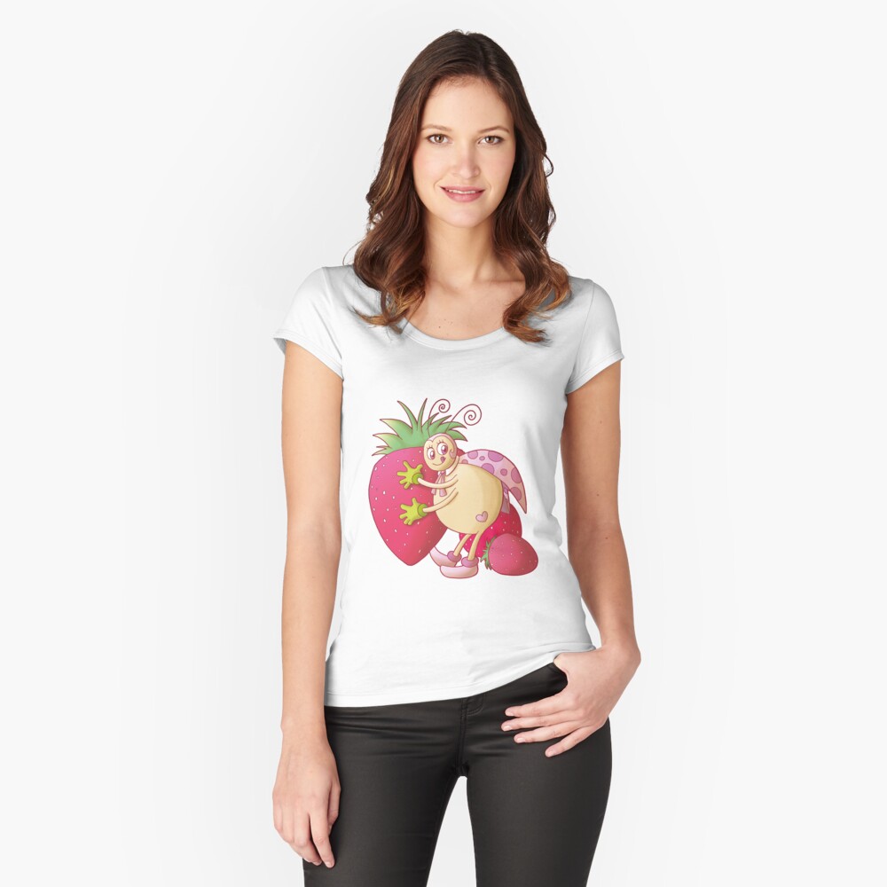Item preview, Fitted Scoop T-Shirt designed and sold by pandamis.