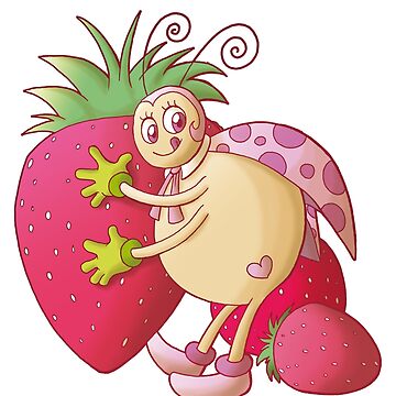 Artwork thumbnail, Ladybug with strawberries by pandamis