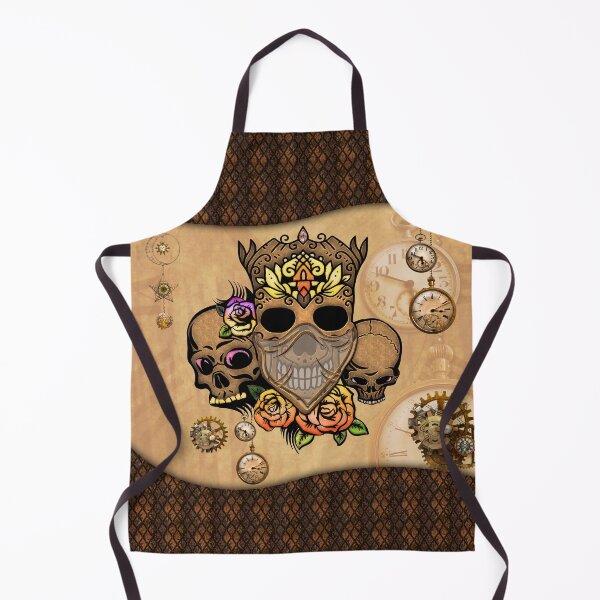 Item preview, Steampunk skulls with flowers designed and sold by nicky2342.