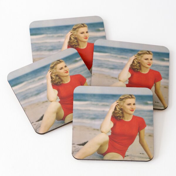 Item preview, Woman in red on the Florida white sand beach designed and sold by Lowtech.