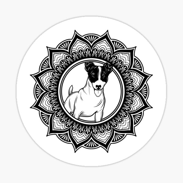 Item preview, Jack Russell Mandala designed and sold by Magartes.