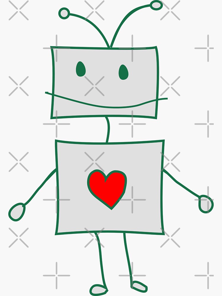 Thumbnail 3 of 3, Sticker, Robot designed and sold by tannie.