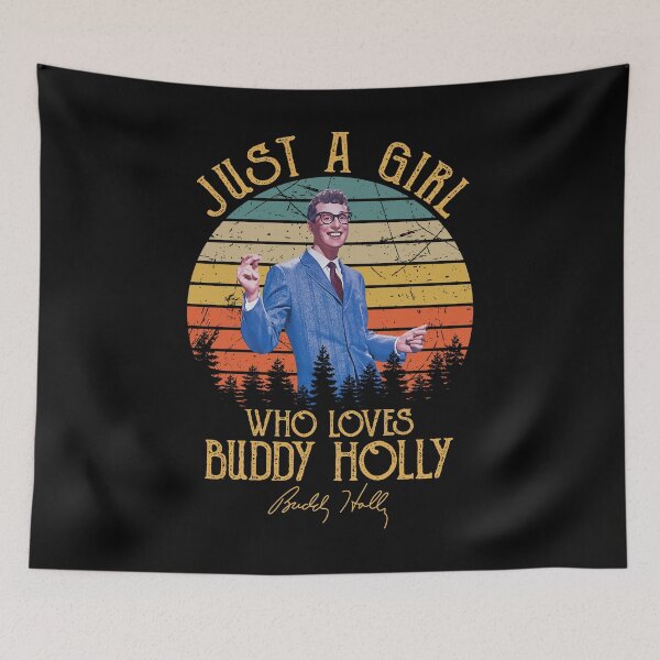 Item preview, Just A Girl Who Loves Buddy Holly designed and sold by RubyHills.