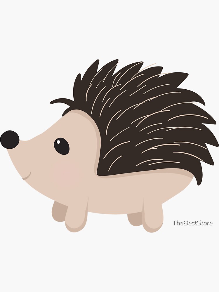 "Cartoon Porcupine" Sticker by TheBestStore | Redbubble