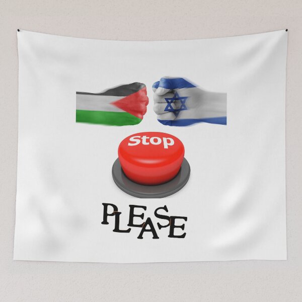 Item preview, Israel Versus Palestine Stop Please designed and sold by Flirt-Teez.
