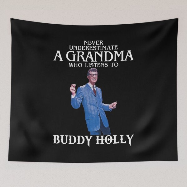 Item preview,  Vintage Never Underestimate A Woman Who Listens to Buddy Holly designed and sold by RubyHills.