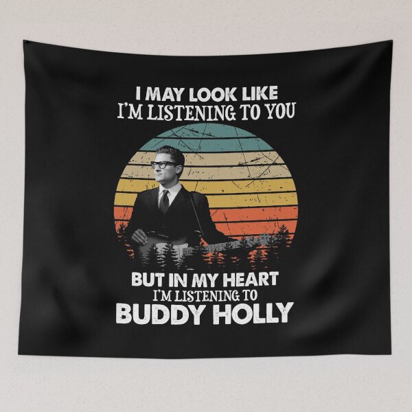 Item preview, I May Look Like I'm Listening To You Buddy Holly Vintage designed and sold by RubyHills.