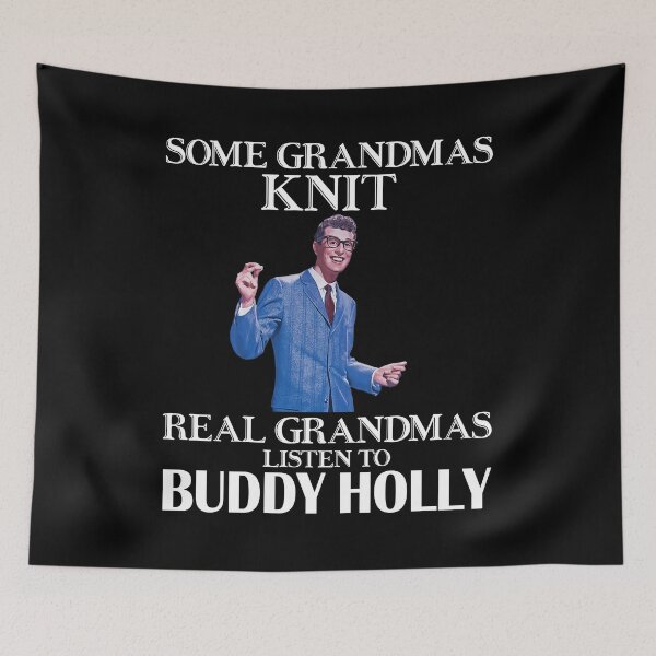 Item preview, Some Grandmas Knit Real Grandmas Listen to Buddy Holly designed and sold by RubyHills.