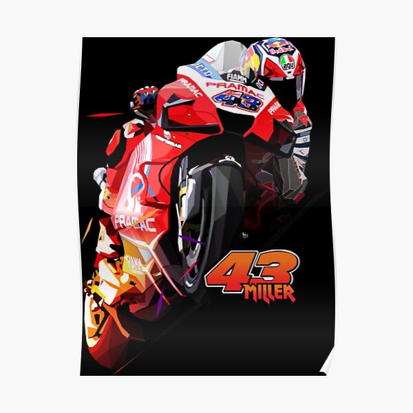 Jack Miller Low Poly Poster