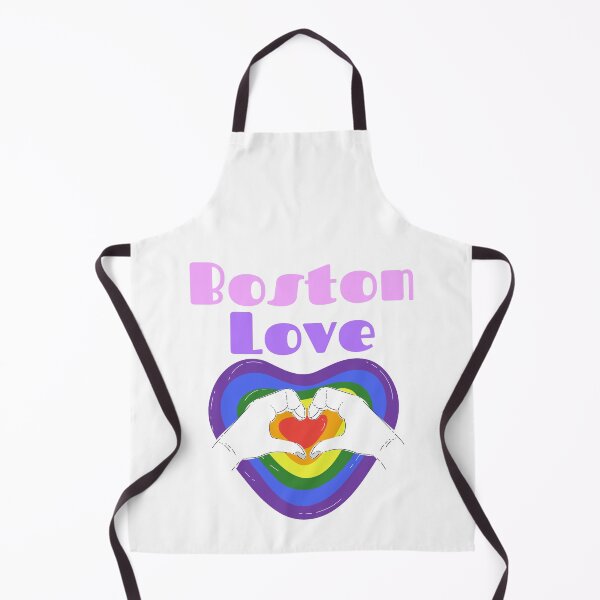 Item preview, Boston Rainbow Heart Love designed and sold by Samsdesignshop.