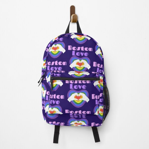 Item preview, Boston Rainbow Heart Love designed and sold by Samsdesignshop.