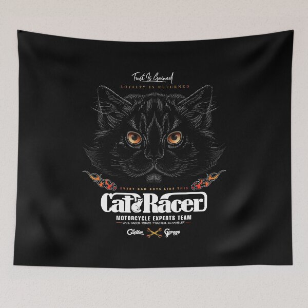 Item preview, CAT RACER Biker CAT designed and sold by MonKeeMAMA.