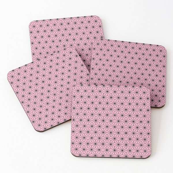 Aperçu de l'œuvre Nadeshiko Pink Asanoha - Motif traditionnel japonais créée et vendue par KinitaDesign.
