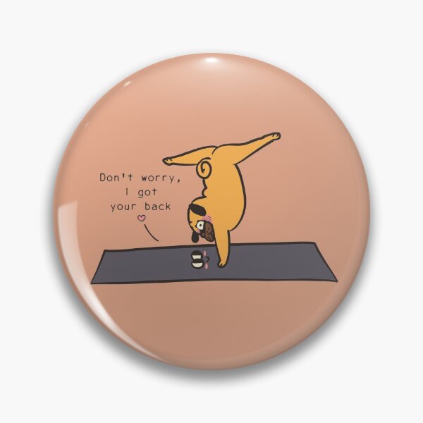 Item preview, Pug and Yoga Mat designed and sold by Huebucket.
