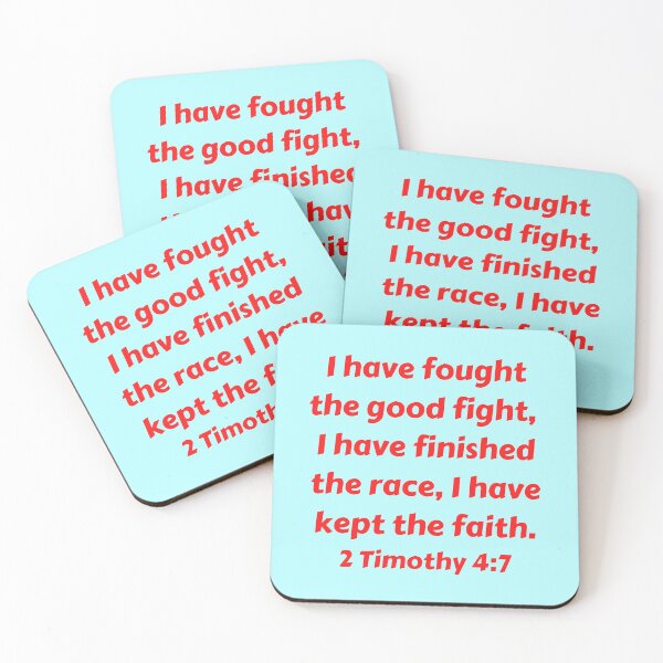 Item preview, Bible Verse 2 Timothy 4:7 designed and sold by Prayingwarrior.