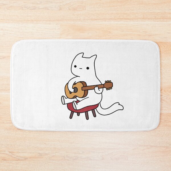 Item preview, Cat with Acoustic Guitar designed and sold by line-on-line.