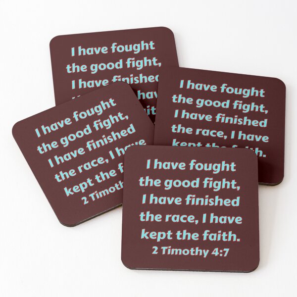 Item preview, Bible Verse 2 Timothy 4:7 designed and sold by Prayingwarrior.