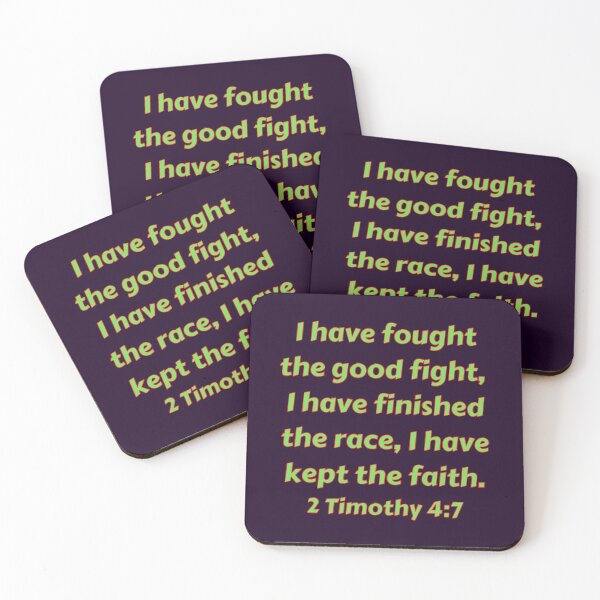Item preview, Bible Verse 2 Timothy 4:7 designed and sold by Prayingwarrior.