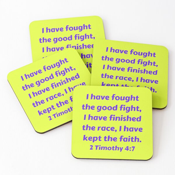 Item preview, Bible Verse 2 Timothy 4:7 designed and sold by Prayingwarrior.