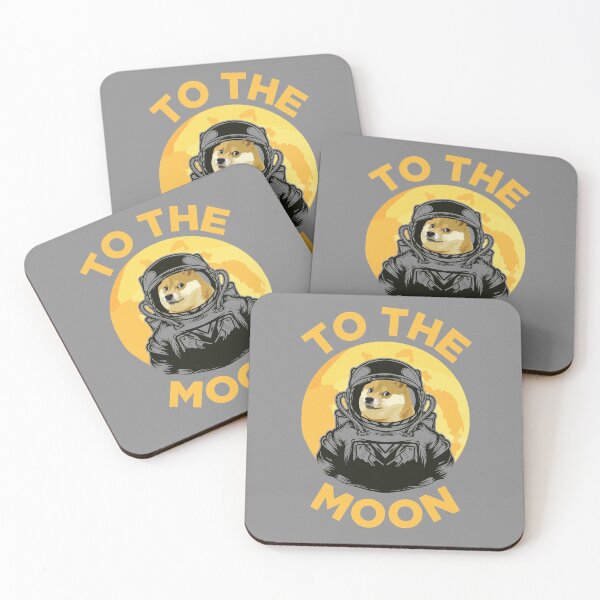 Item preview, Dogecoin To the Moon Astronaut designed and sold by pierrelaidesign.