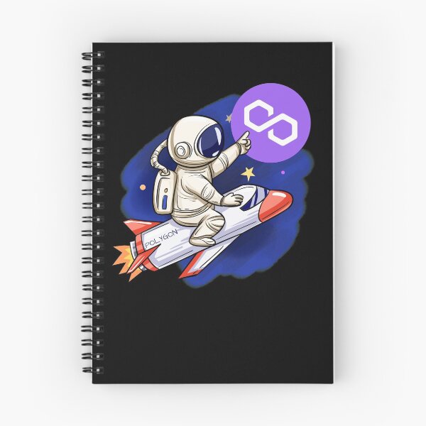 Item preview, Polygon Crypto MATIC Cryptocurrency Moon Man Rocket HODL designed and sold by Bitcoin-Fashion.